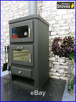 Duo 16kw Stove & Oven Cooker Wood Burning Multi-fuel Modern Stoves
