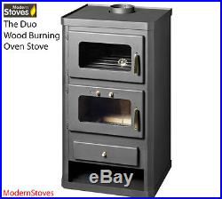 Duo 16kw Stove & Oven Cooker Wood Burning Multi-fuel Modern Stoves