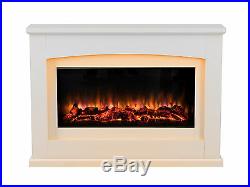 Endeavour Fires Danby Electric Fireplace in an Off White MDF fire suite