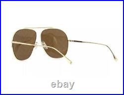 Fendi FF FAMILY FF 0407/G/S 01Q Gold Brown Monogram Large Aviator Sunglasses