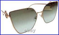 Fendi F IS FENDI FF 0323/S DDB/86 Gold Cooper Grey Green Gradient Sunglasses