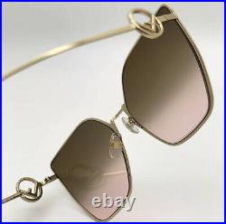 Fendi F IS FENDI FF 0323/S S45/M2 Pink Gold Rose Pink Brown Gradient Sunglasses