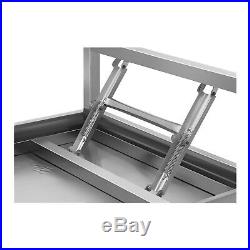 Folding Work Table Heavy Duty Stainless Steel Foldable Catering Table 4 Ft 120Kg
