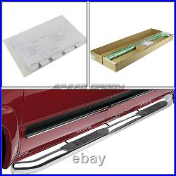 For 05-20 Toyota Tacoma Double Cab Chrome 3 Side Step Nerf Bar Running Board