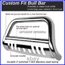 For 07-16 Toyota Tundra/sequoia Stainless Steel Bull Bar Push Bumper Grill Guard