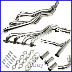 For 2007-2013 Silverado/gmc Sierra Stainless Steel Long Tube Header With Y-pipe