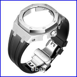 For G-Shock GA2100/2110 Casioak Kit 4rd Gen AP Oak Mod Metal Bezel &Rubber Strap