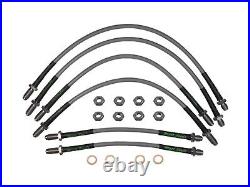 Ford Sierra Cosworth 2wd 4wd Stainless Steel Braided Brake Lines Hoses Kit Oe