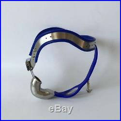 Full Male Chastity Belt Device Stainless Steel high hip blue new 2016 65-110cms