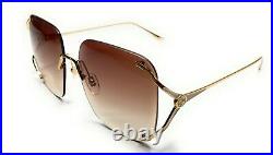 GUCCI GG0646S 002 Gold Women's Authentic Sunglasses 60 mm
