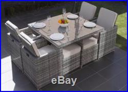 Garden Furniture Set Chairs Sofa Rattan Cube Table New Model 2019 Patio Sale