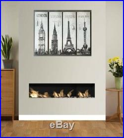 Gas Fire Royale 1000 Scenic Wall Hung Remote Control Wall Mounted Open Fronted