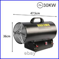 Gas Heater 10-30kw Farms Workshop Warmer Space Heater Blower Garage Electric Fan