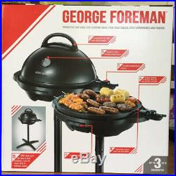 George Foreman BBQ Grill Electric Grill Non-Stick Barbecue Indoor/Outdoor Grill
