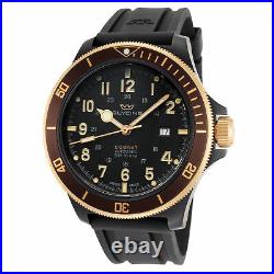 Glycine Men's Combat Sub GL0278 46mm Black Dial Silicone Watch