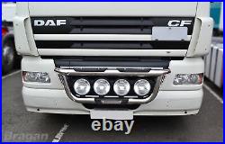 Grill Light Bar Type A To Fit Pre 2014 DAF CF Cab Polished Stainless Steel Metal