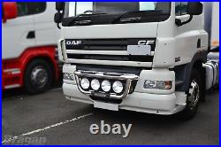Grill Light Bar Type A To Fit Pre 2014 DAF CF Cab Polished Stainless Steel Metal