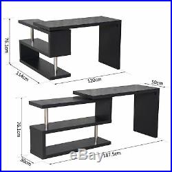 HOMCOM Computer Desk Storage Bar Table Display Shelf Hollow