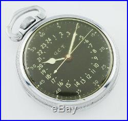 Hamilton Base Metal GCT WWii 4992B Pocket Watch