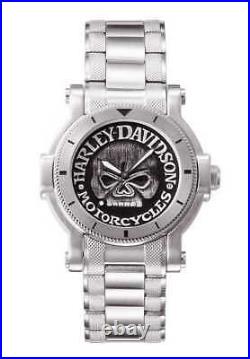 Harley-Davidson Men's Bulova Willie G Skull Wrist Watch 76A11