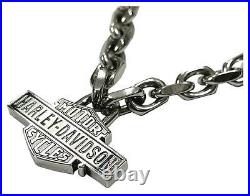 Harley-Davidson Men's Vintage Bar & Shield Large Link Necklace Stainless Steel