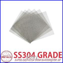 Heavy Duty 304 Stainless Steel Woven Wire Mesh Sheet Multiple Sizes Offered
