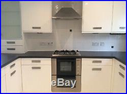 High gloss white quality used kitchen with some appliances. Re-list (see below)