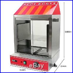Hot Dog Steamer Machine Cooker Commercial Electric Warmer Display Showcase