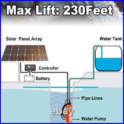 Hot Sale 24V DC Solar Powered Stainless Deep Well Water Pump Submersible Pump