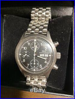 IWC Flieger Chronograph Iw3706 Stainless Steel metal bracelet Timepiece
