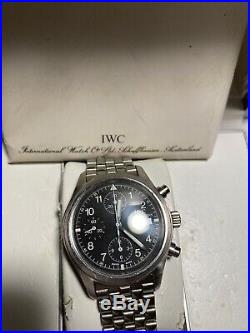 IWC Flieger Chronograph Iw3706 Stainless Steel metal bracelet Timepiece