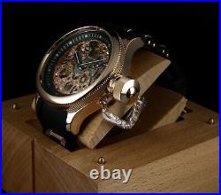 Invicta 52mm Russian Diver MECHANICAL Skeletonized 18K Rose Gold Plated SS Watch