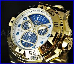 Invicta Excursion TWISTED METAL Retrograde Chronograph Caged Dial 18KGP SS Watch
