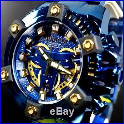 Invicta Grand Octane Coalition Forces Blue Label 63mm Swiss Mvt Steel Watch New