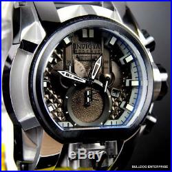 Invicta Reserve Bolt Zeus Magnum Swiss Steel Black Dual Dials 52mm Watch New