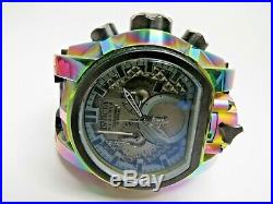 Invicta Reserve Bolt Zeus Magnum Watch 25609 Dual Time Chronograph Rainbow Metal