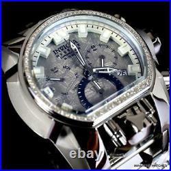 Invicta Reserve Magnum Meteorite Diamond 2 Swiss Mvt Dials Steel 52mm Watch New
