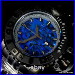 Invicta Sea Hunter Gen II Blue Abalone Diamond Auto 70mm Black Steel Watch New