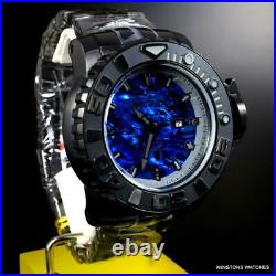 Invicta Sea Hunter Gen II Blue Abalone Diamond Auto 70mm Black Steel Watch New