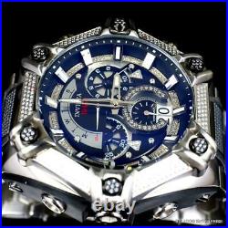 Invicta Shaq Bolt 1.4CTW Diamond Steel Swiss Mvt Chrono Black Watch 60mm New