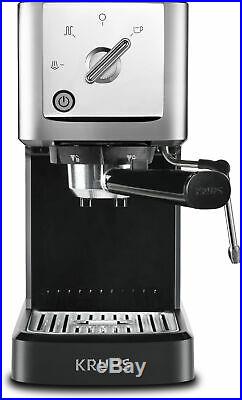 KRUPS XP344C51 Calvi Steam & Pump Compact Espresso Machine, Black & Accessories