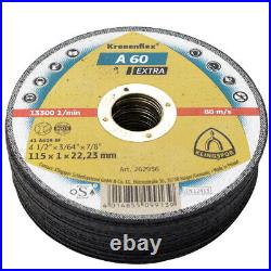 Klingspor 115 x 1mm cutting disc cuts fibre glass (GRP) stainless steel, metals