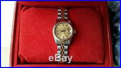 Ladies Bi-metal Rolex Oyster Perpetual Datejust Automatic Chronometer + Boxes