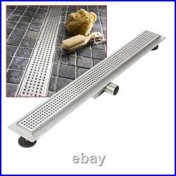 Linear Shower Drain Stainless Steel Wetroom Channel Gully Trap Waste 300-2000mm