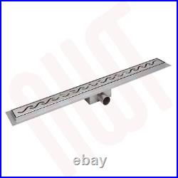 Linear Stainless Steel Shower Wetroom Drainage Gully Trap Waste (600-1500mm) #3