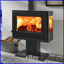 Loire Tri Vision 3 Sided Wood Burning Multi-fuel Stove Contemporary Stove