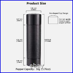 Luvan Metal Pepper Grinder with 430 Stainless Steel Grinding Core, High