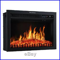 Luxury 2KW Electric Fireplace Suite LED Log Fire Burning Flame MDF Surround XL