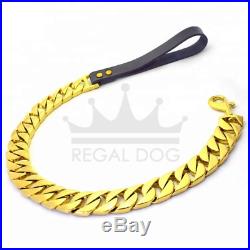 Luxury Stainless Steel Dog Chain Lead (25mm) REGAL DOG BIG DOG LEAD