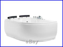 Luxury Whirlpool Bathtub Size Double Bath with Massage LED Cheap Corner Bath Spa